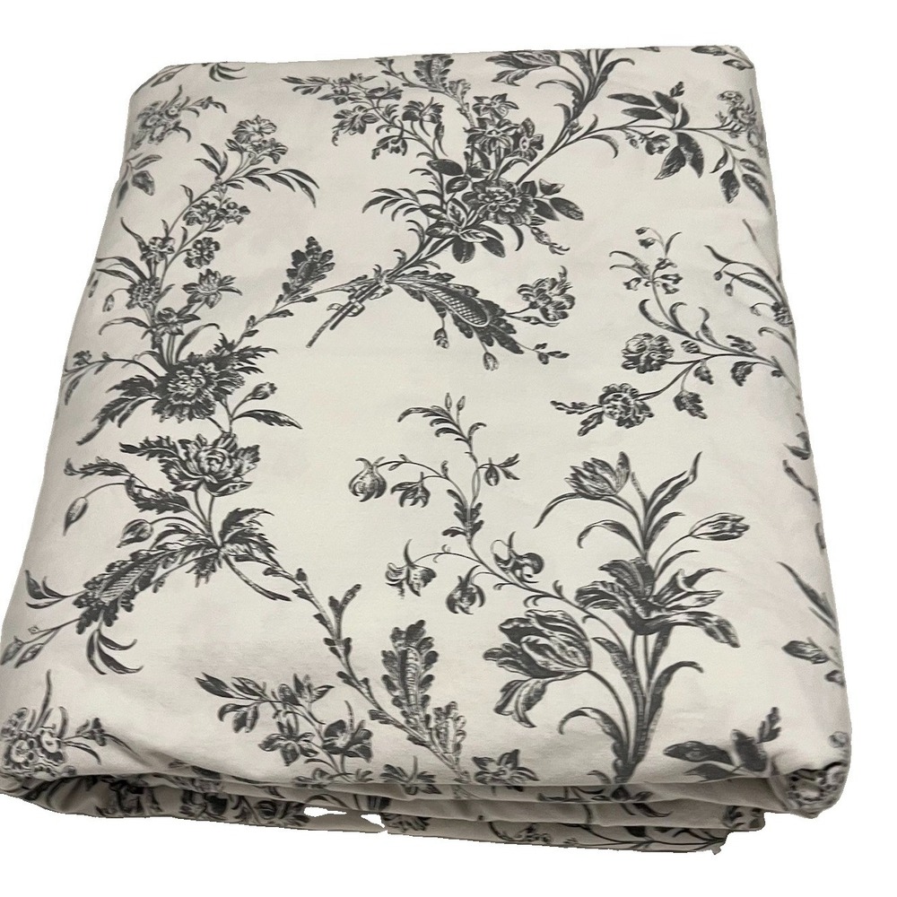 Toile Avine Kvest Duvet Cover Black White Cotton King Size French Country Ikea